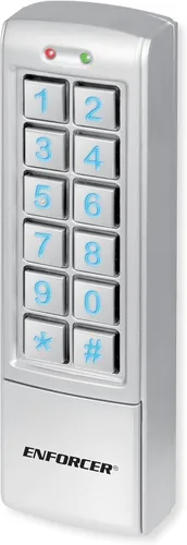 Vista 2 de Seco-Larm SK-2323-SDQ - Paquete de 2 teclados de acceso digital resistentes a la intemperie, estilo Mullion, 1010 códigos de usuario, relés dobles