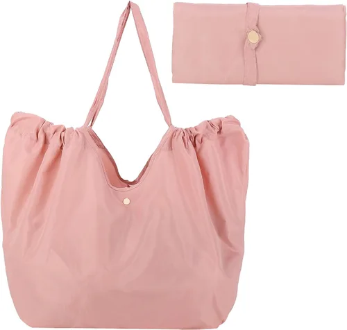 Vista 12 de Bolsa de comestibles reutilizable, impermeable, plegable, de gran capacidad, bolsa de compras portátil lavable para gimnasio, picnic, campamento