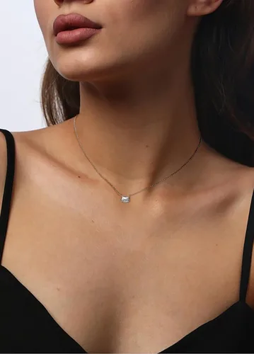 Vista 5 de Collares de moissanita para mujer, colgante solitario de 1 a 3 quilates, plata de ley 925, joyería para el día de la madre, regalos de boda para ella