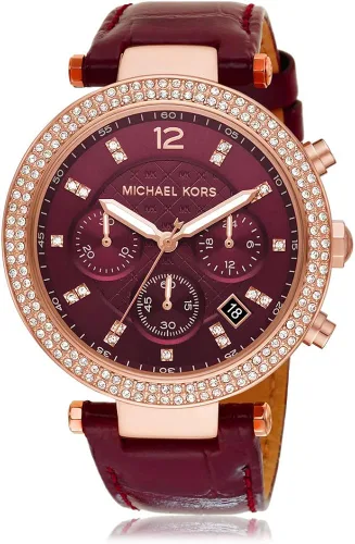 Vista 2 de Michael Kors - Reloj Parker de acero inoxidable con detalles de diamantes