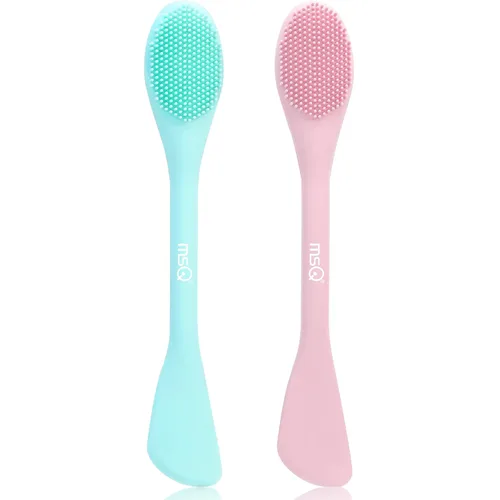 Vista 11 de MSQ 3 cepillos de labios, cepillo de silicona de doble extremo, cepillo exfoliante de labios para hombres y mujeres, cepillo suave de doble cara