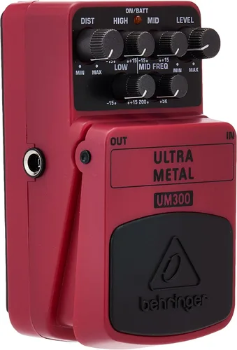 Vista 2 de Behringer ULTRA METAL UM300 Pedal de Efecto de Instrumento de Distorsión Heavy Metal, Rosa