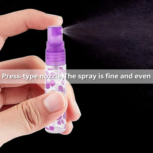 Vista 6 de Kesell Paquete de 50 botellas de espray de vidrio de 0.2 fl oz, atomizador de perfume de niebla fina