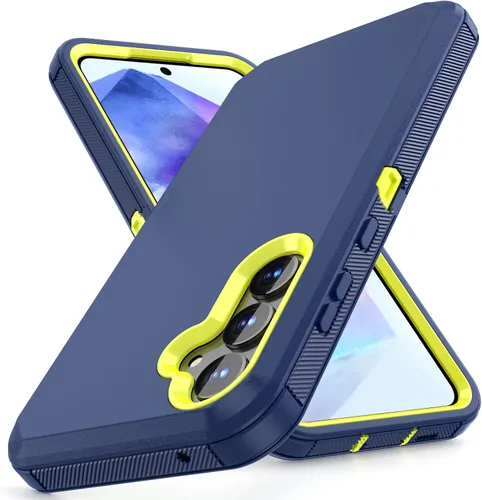 Vista 8 de Jiunai Funda para Samsung A16, a prueba de golpes, antipolvo, protección resistente, de doble capa, borde elevado, para exteriores, híbrida