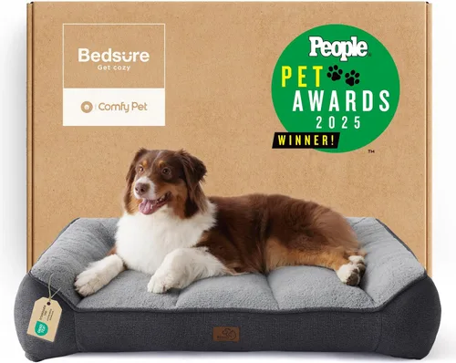 Vista 16 de Bedsure SupportMax® - Camas ortopédicas extra gruesas para perros de tamaño Negro