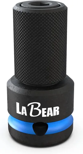 Vista 11 de LABEAR - Adaptador de llave de impacto, 1/2 "hembra a convertidor hexagonal de 7/16", liberación rápida, mandril de cambio rápido, adaptador