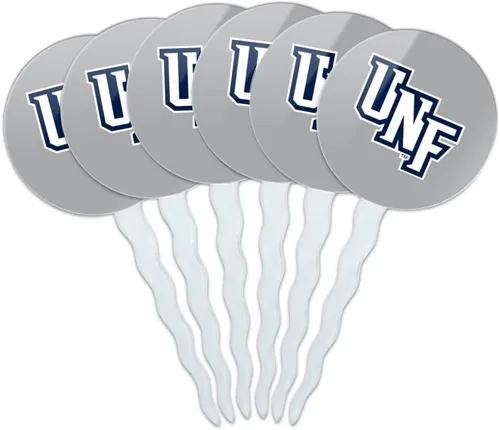 Vista 113 de Abilene Christian - Juego de 6 palillos para cupcakes con logotipo secundario
