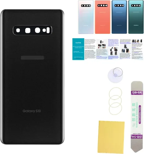 Vista 23 de Compatible con Samsung Galaxy Note 8 - Carcasa trasera de repuesto de cristal de 6.3 pulgadas, SM-N950, todos los portadores con manual de Negro