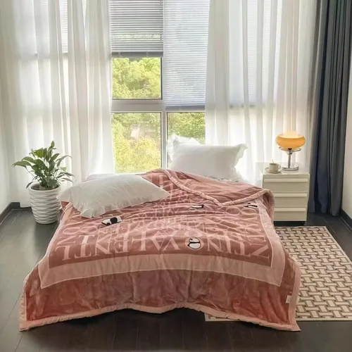 Vista 2 de LGYKUMEG Manta gruesa de invierno, estilo de visón coreano, 9 libras pesada, 79 x 91 pulgadas, suave como la seda, 2 capas Raschel, 78.7 x 90.6 in