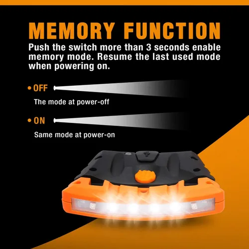 Vista 3 de EverBrite Paquete de 2 luces recargables para sombrero + luz recargable para bolígrafo, 4 modos de iluminación, zoomable