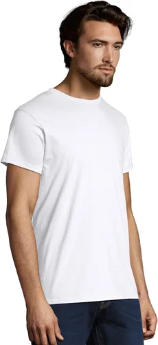 Vista 5 de Hanes Camiseta de algodón Nano Premium para hombre (paquete de 2)