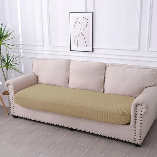 Vista 48 de hyha Fundas impermeables para sofá seccional, fundas de cojín Beige