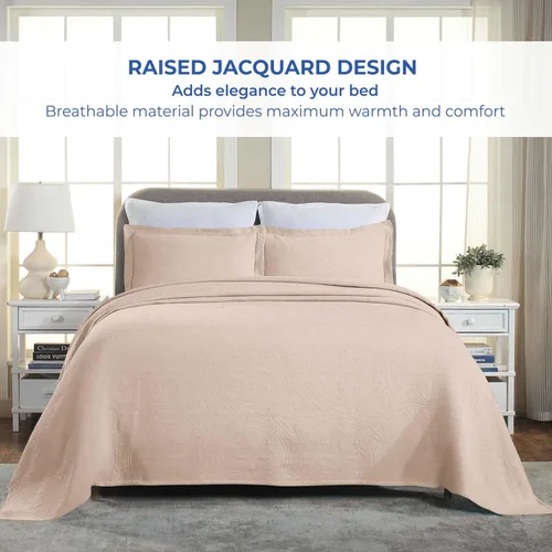 Vista 5 de Superior Juego de colcha de algodón de 2 piezas, diseño de círculos celtas, decoración de cama para el hogar, 1 funda de almohada, manta