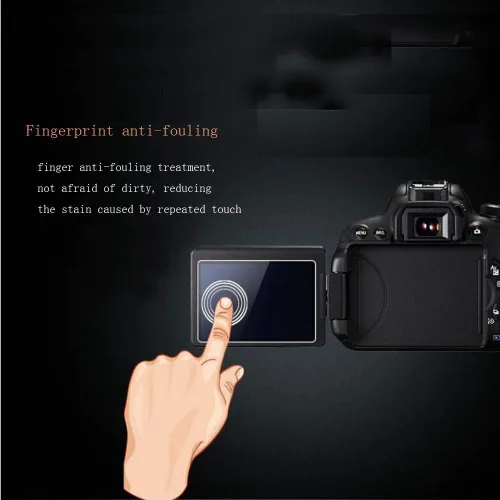 Vista 5 de PCTC Protector de pantalla 1500D compatible con Canon EOS Rebel T7 T6 T5 1300D 1200D 1500D Protector de vidrio templado EOS 2000D (paquete de 3)