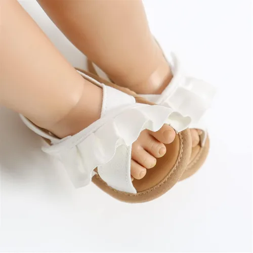 Vista 2 de RVROVIC Sandalias de primera calidad para bebés, niños y niñas, suela de goma antideslizante suave, zapatos de verano al aire libre para niños
