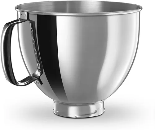 Vista 3 de KitchenAid KSM150PSCV Artisan Series Batidora de pie de 5 cuartos con escudo vertedor - Caviar
