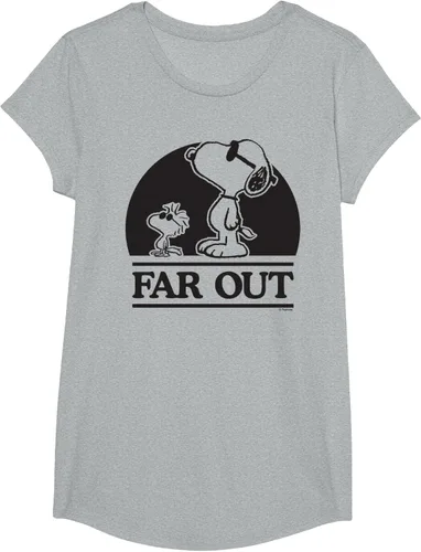 Vista 52 de Peanuts Woodstock 50th Anniversary Far Out Snoopy - Camiseta Blanco