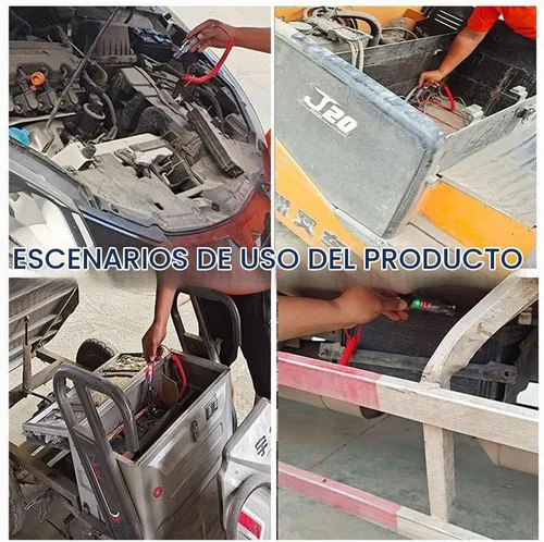 Vista 7 de Luz de Prueba Automotriz de Servicio Pesado de 3-70V, Probador de Relé LED Digital con Cable de Resorte Retráctil de 110 Pulgadas, Probador