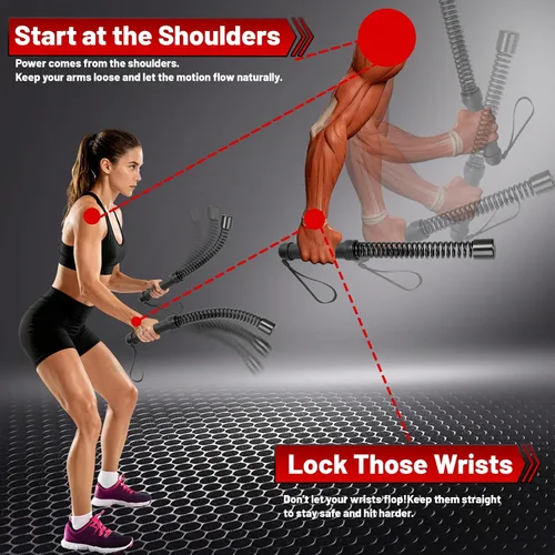 Vista 3 de Cuerdas de batalla inalámbricas (paquete de 2) cuerdas de entrenamiento portátiles para entrenamientos HIIT, entrenamiento cardiovascular