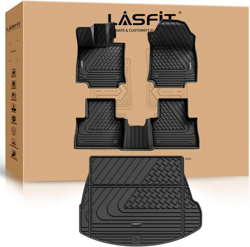 Vista 63 de LASFIT Alfombrillas para Freightliner Cascadia 2008-2017, protección para todo tipo de clima, revestimientos de automóvil de elastómero