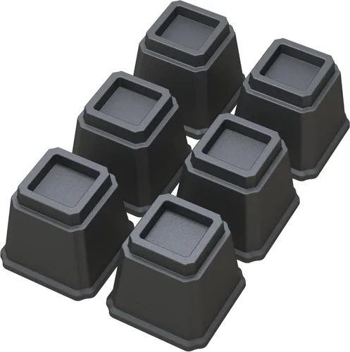 Vista 36 de Elevadores de Cama de 2 Pulgadas Resistentes Elevadores de Cama, Juego de 6 Eleva Hasta 2000 Libras Elevador de Muebles para Sofá y Mesa, Negro