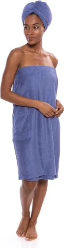 Vista 8 de Texere juego de toallas envolventes tipo Spa para mujer: regalos de lujo para ella, S/ M, Rosa (Barely Pink)
