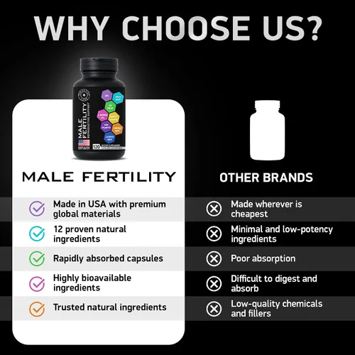 Vista 6 de Suplementos de fertilidad para hombres, zinc, maca, ashwagandha, L-arginina, concepción de vitalidad masculina para él, ayuda para el embarazo