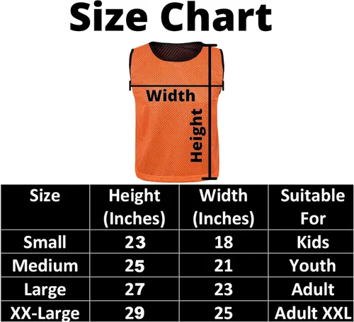 Vista 5 de Athllete Litemesh Pinnies - Paquete de 6 camisetas de malla en rojoazul, amarillo neón, azul, rojoamarillo neón, niños, jóvenes, adolescentes
