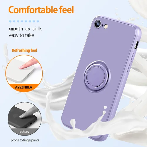 Vista 2 de Funda para Samsung Galaxy A53 5G, con soporte giratorio de 360° Púrpura