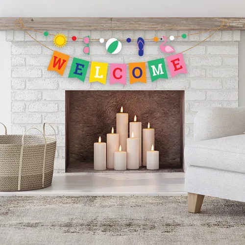 Vista 2 de Briarwood Lane Summer Fun Beach String Banner Welcome 60" W