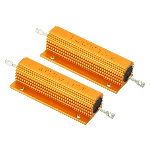 Vista 30 de PATIKIL 100 W 0,01 Ohm Resistencia con carcasa de aluminio, 2 paquetes de resistencias con carcasa de aluminio, resistencias bobinadas en caja