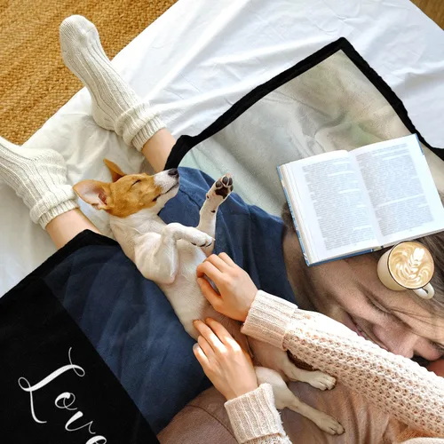 Vista 5 de Regalos personalizados para novio, novia, regalo personalizado para marido y esposa, mantas personalizadas con imágenes, manta de fotos