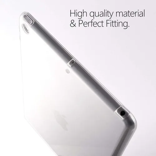 Vista 3 de iCoverCase Funda transparente para iPad mini 5, funda protectora flexible de TPU suave transparente ultrafina para iPad mini 5 de 7.9 pulgadas