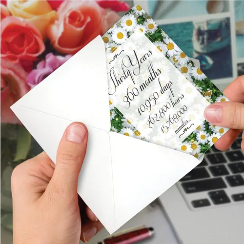 Vista 6 de NobleWorks Tarjeta de felicitación de 30 aniversario (compañero de trabajo) con sobre de 5 x 7 pulgadas para hombres, mujeres (1 tarjeta), cuenta