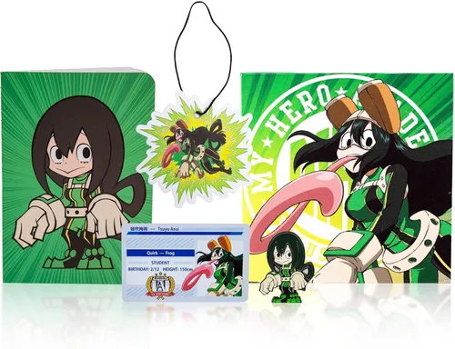 Vista 2 de JUST FUNKY My Hero Academia Looksee Mystery Blind Box, Tsuyu Asui Incluye 5 coleccionables temáticos