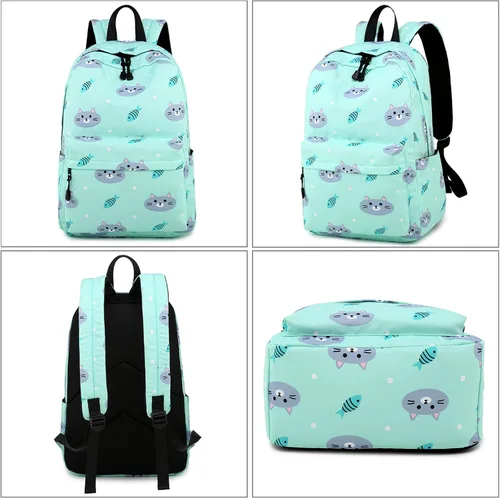 Vista 3 de Abshoo mochila ligera infantil de unicornio bolsa para la escuela bolsa para niñas