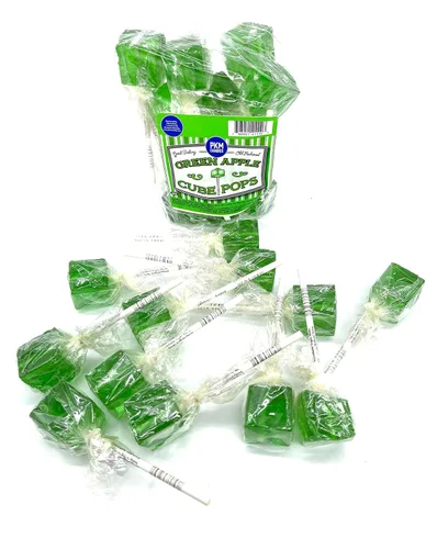 Vista 20 de PKM Candies - Paquete de 12 chupones cuadrados cuadrados de moda antigua: paquete de ventosas con sabor envuelto individualmente por Espeez - Party