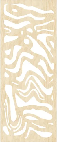 Vista 4 de 9 3/8"W x 24 3/8"H x 1/4"T Northfield Decorativos Paneles de Pared de Madera Calado, Abedul