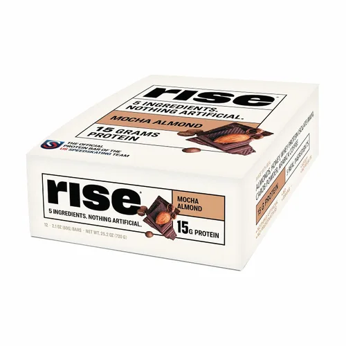 Vista 13 de Rise Barras de proteína de suero para el desayuno con miel de almendra, 18g de proteína, 2.01 oz (paquete de 12)
