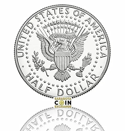 Vista 2 de Rollo de 20 monedas a prueba de medio dólar S Kennedy 2021 muy buenas