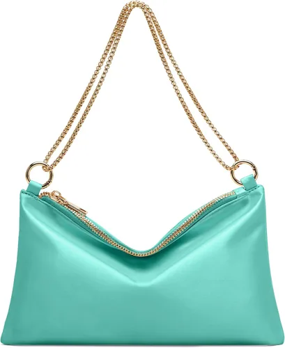 Vista 12 de oscaurt Bolso de noche para mujer, cartera de hombro de satén para graduación, compromiso, cóctel, fiesta, boda