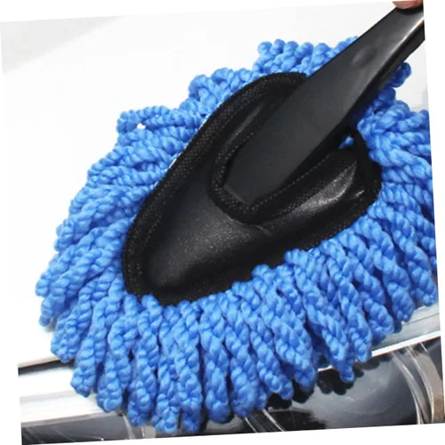 Vista 6 de Cepillo de cera para coche, cepillo para polvo, limpiador interior de coche, mango ergonómico, 4