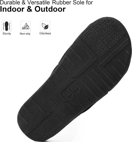 Vista 6 de Cómodas pantuflas de espuma viscoelástica para hombre