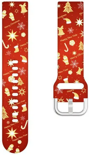 Vista 4 de Elegante correa de reloj de Navidad transpirable compatible con Samsung Galaxy Watch de 1.654 pulgadas/Active/Active2 1.57/1.732 pulgadas/Galaxy