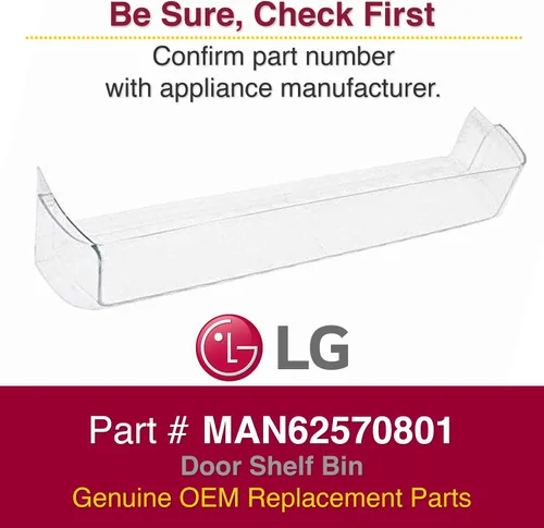 Vista 2 de LG MAN62570801 Contenedor de estante de puerta original OEM para refrigeradores LG