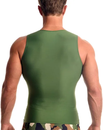 Vista 3 de Insta Slim musculosa de compresión muscular (Int) para hombre