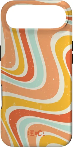 Vista 27 de Retro Groovy Liquid Swirl Hippie 70's 80's Psychedelic Phone Case para iPhone 17