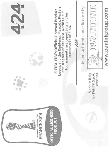 Vista 2 de Panini FIFA - Calcomanías para álbumes de la Copa Mundial Femenina de Francia 2019 (solo adhesivo individual) Fútbol #424 Tailandia Foto del