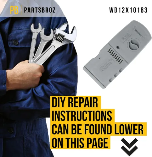 Vista 6 de PartsBroz WD12X10163 - Tapa de enjuague para dispensador de detergente, compatible con lavavajillas General Electric Hotpoint. Sustituye a AP3767572