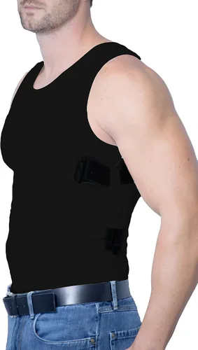 Vista 3 de Hidden Carry Wear CCW - Camiseta de compresión táctica para uso diario EDC - Camisa de pistola para hombre